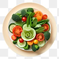 PNG Lunch plate food meal. AI generated Image by rawpixel.