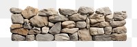 PNG Wall rubble stone rock