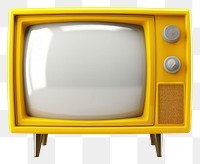 PNG Television screen yellow transparent background