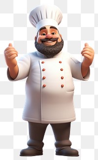 PNG Uniform cartoon chef celebration. 