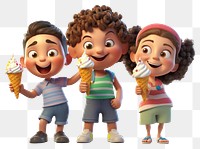 PNG  Dessert cartoon child cream. 