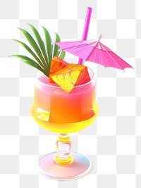 PNG Pineapple cocktail drink fruit. 