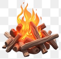 PNG Fire fireplace campfire bonfire. AI generated Image by rawpixel.