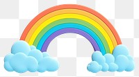 PNG Rainbow cloud nature font sky. 