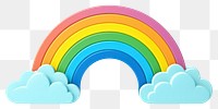 PNG Rainbow cloud nature font sky. 