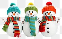 PNG Snowman winter white fun