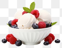 PNG Cream blueberry dessert berries. 