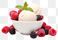 PNG Cream raspberry dessert berries. 