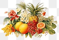 PNG Grapefruit pineapple plant food. AI generated Image by rawpixel.