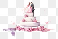 PNG Dessert wedding cake togetherness. AI generated Image by rawpixel.