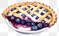 PNG Blueberry pie dessert fruit. AI generated Image by rawpixel.