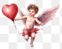 PNG Balloon angel cupid baby. 