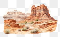 PNG Mountain outdoors desert nature. AI generated Image by rawpixel.