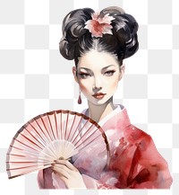 PNG Portrait fashion kimono adult. AI generated Image by rawpixel.
