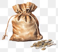 PNG Money sack paper bag. 