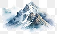 PNG Mountain outdoors glacier scenery. AI generated Image by rawpixel.