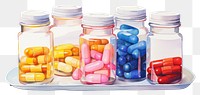 PNG Pill arrangement medication container. 