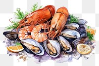 PNG Food shellfish lobster seafood. AI generated Image by rawpixel.