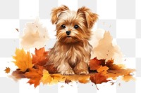 PNG Dog mammal animal autumn. AI generated Image by rawpixel.