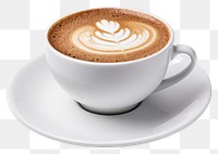 PNG Coffee cup saucer latte transparent background