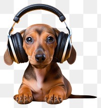 PNG Headphones dog headset mammal. 