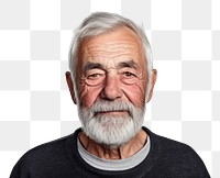 PNG Portrait adult beard grandparent. 