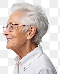 PNG Portrait glasses adult white. 