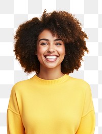 PNG Portrait laughing adult women. 