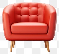 PNG Armchair furniture transparent background comfortable. 