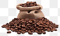 PNG Coffee bag coffee beans transparent background