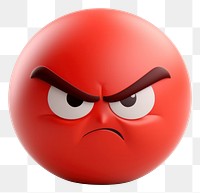 PNG Icon angry face ball anthropomorphic representation. 