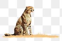 Wildlife cheetah leopard animal. AI generated Image by rawpixel.