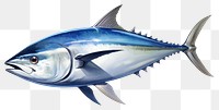 PNG Animal fish tuna, digital paint illustration.