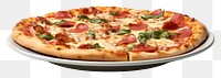 PNG Pizza plate food transparent background