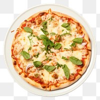 PNG Pizza plate food transparent background