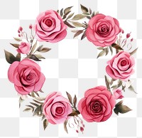 PNG Rose flower wreath plant. 