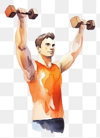 PNG Dumbbell exercise sports adult. 