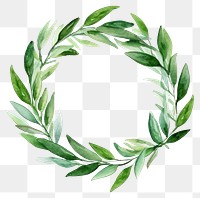 PNG Wreath plant green leaf. 