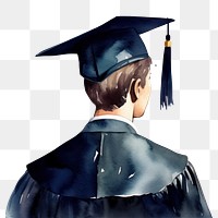 PNG Graduation intelligence mortarboard achievement. AI generated Image by rawpixel.
