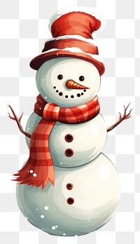 PNG Snowman winter white representation. 