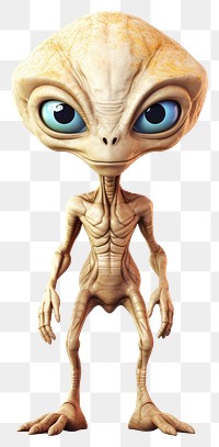 PNG Alien white background representation portrait. AI generated Image by rawpixel.