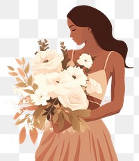 PNG Fashion wedding holding flower. AI generated Image by rawpixel.