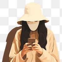 PNG Holding female adult phone. AI generated Image by rawpixel.