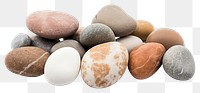 PNG Pebble stone variation transparent background