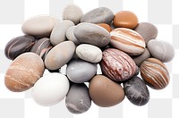 PNG Pebble stone food egg transparent background