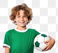 PNG Portrait soccer ball football. AI generated Image by rawpixel.