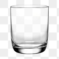 PNG Photo of a plain glass, isolated on an white background