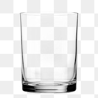 PNG Photo of a plain glass, isolated on an white background