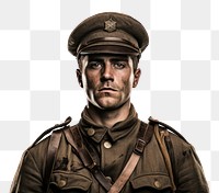 PNG Portrait military soldier adult. AI generated Image by rawpixel.