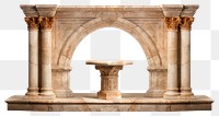 PNG Altar architecture white background archaeology. AI generated Image by rawpixel.